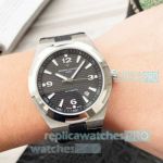 Copy Vacheron Constantin Overseas Stainless Steel Case Case Black Dial Watch